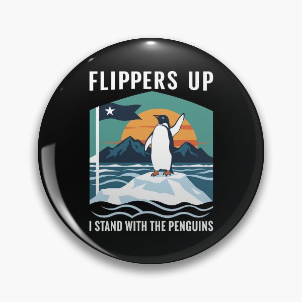 Item preview, Flippers Up I Stand With The Penguins designed and sold by varioarts.