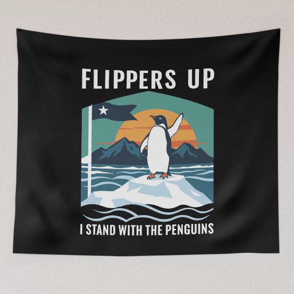 Item preview, Flippers Up I Stand With The Penguins designed and sold by varioarts.