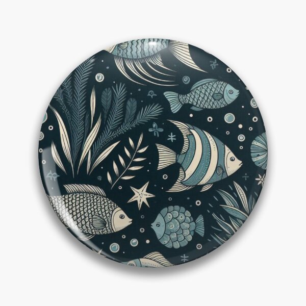 Item preview, Fish Pattern 2 designed and sold by Violently Wisconsin.