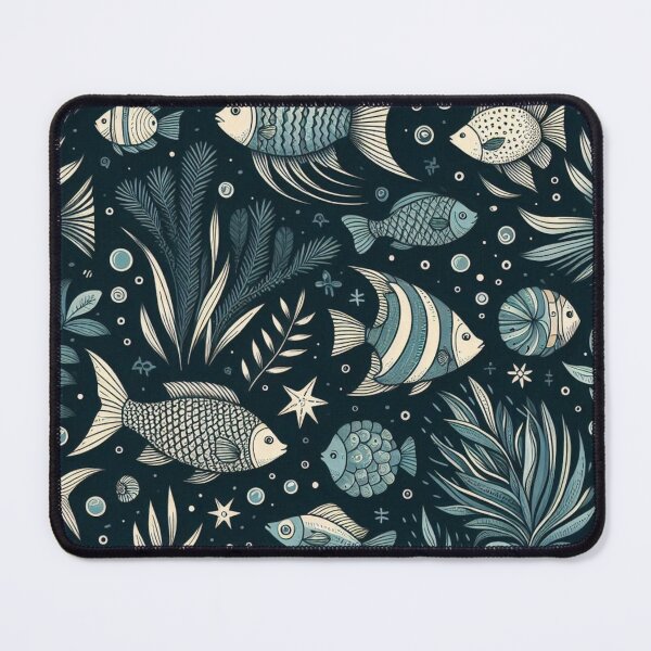 Item preview, Fish Pattern 2 designed and sold by Violently Wisconsin.