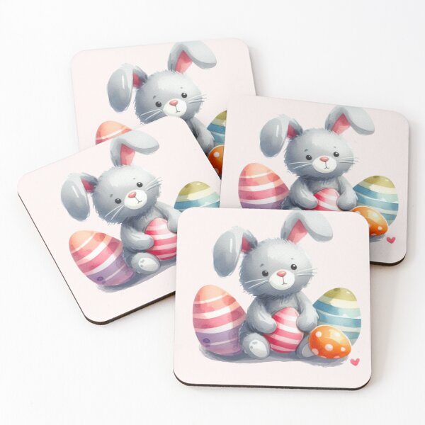 Item preview, Pastel easter bunny teddy with eggs designed and sold by DaintyDooodles.