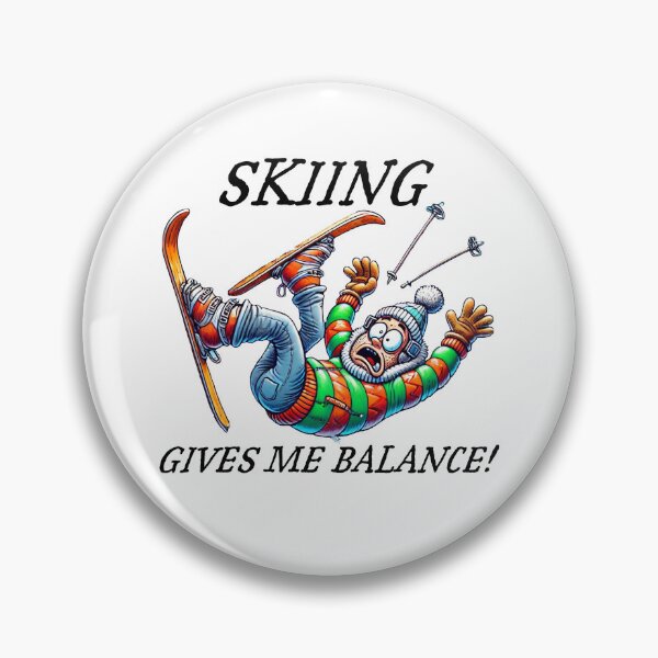 Item preview, Skiing gives me balance! designed and sold by TShirt Witt.