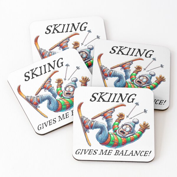 Item preview, Skiing gives me balance! designed and sold by TShirt Witt.
