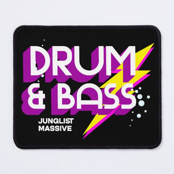 Item preview, DRUM AND BASS  - Lightning DNB (white/purple) designed and sold by Discothreadz.