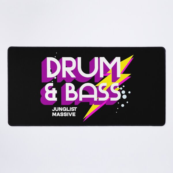 Item preview, DRUM AND BASS - Lightning DNB (white/purple) designed and sold by Discothreadz.