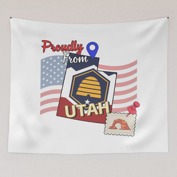 Item preview, Proudly from Utah - USA state design designed and sold by PHRASEandSTYLE.
