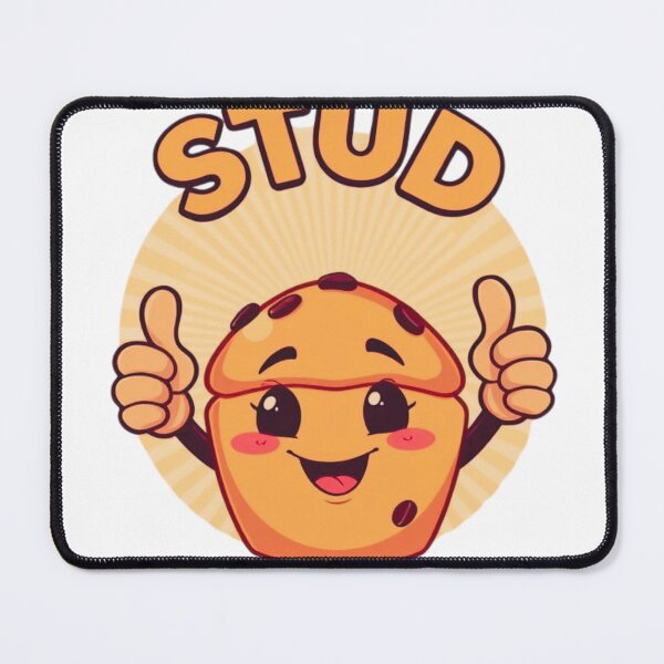 Item preview, Stud Muffin – Funny Cartoon Muffin with Thumbs Up designed and sold by KreativKulture.