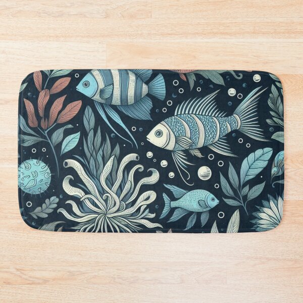 Item preview, Fish Pattern 3 designed and sold by Violently Wisconsin.