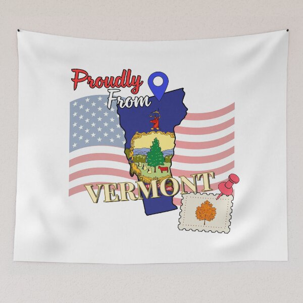 Item preview, Proudly from Vermont - USA state design designed and sold by PHRASEandSTYLE.