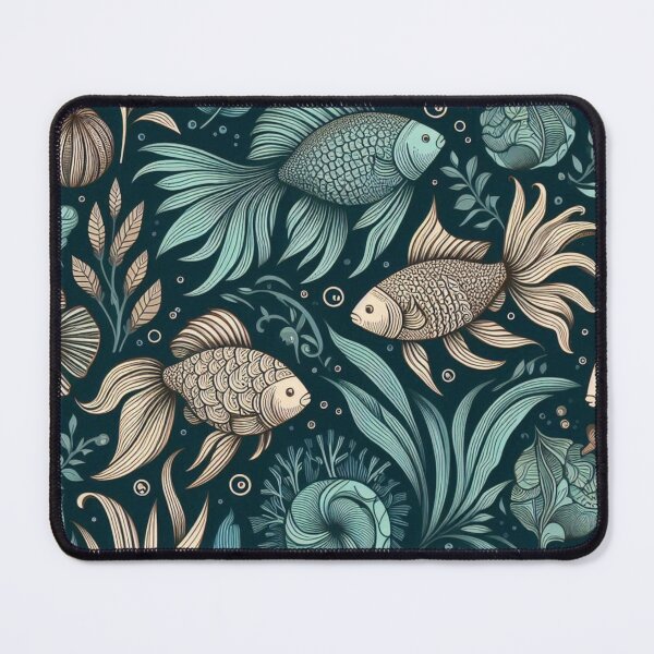 Item preview, Fish Pattern 4 designed and sold by Violently Wisconsin.