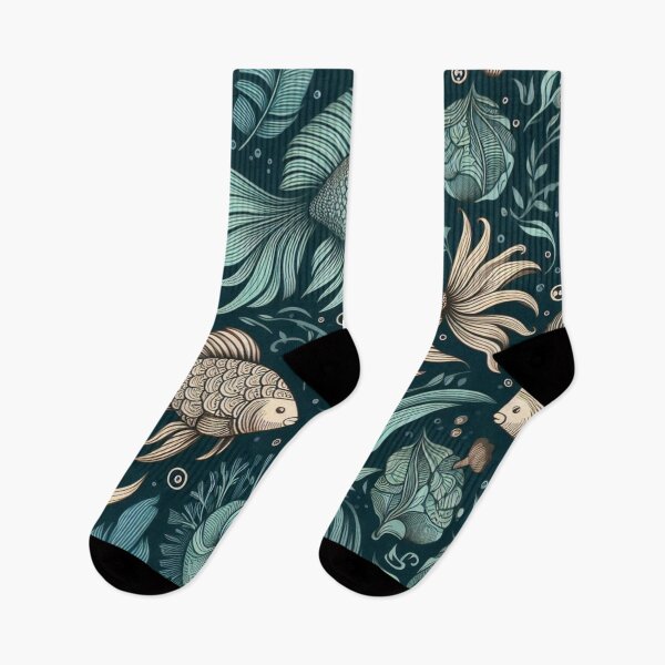 Item preview, Fish Pattern 4 designed and sold by Violently Wisconsin.