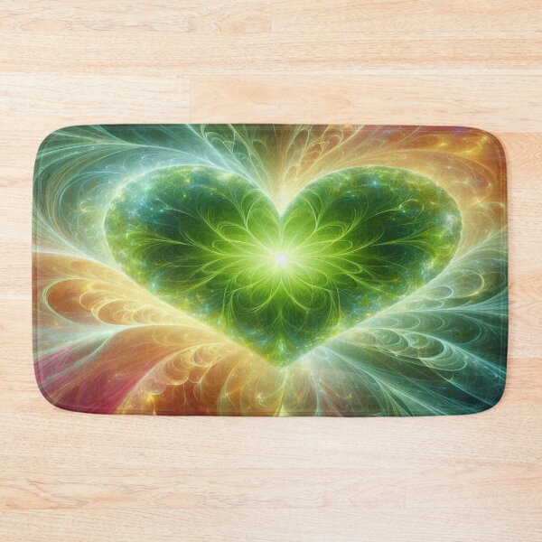 Item preview, Corazón fractal verde lima designed and sold by connie campbell.