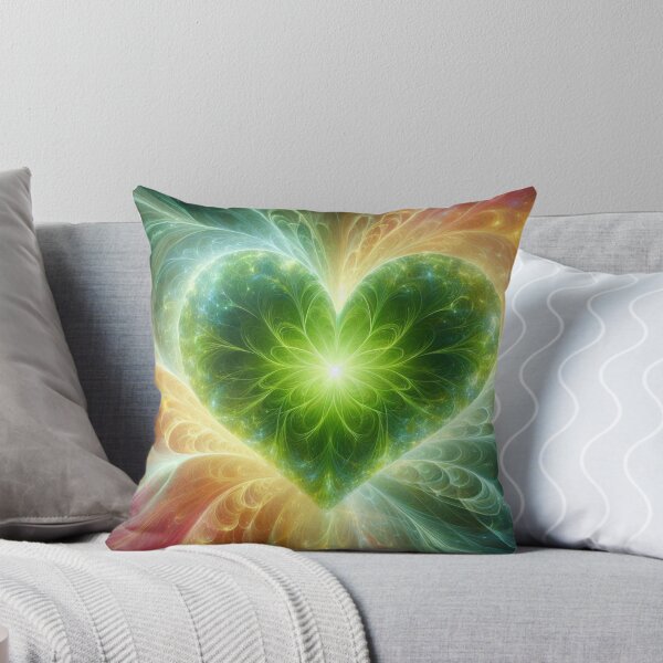 Item preview, Lime Green Fractal Heart designed and sold by connie campbell.