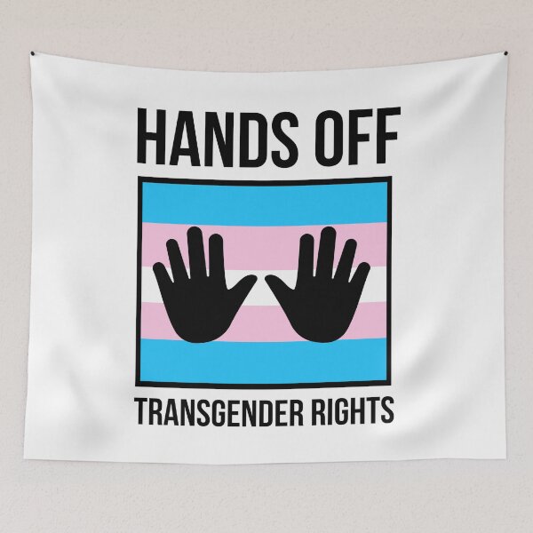 Item preview, Hands off transgender rights  designed and sold by Rachel the Artist .