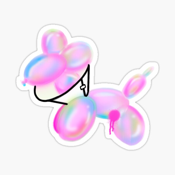 Vista previa del artículo con la obra «Perro globo en un cono», diseñado y vendido por haleykersley.