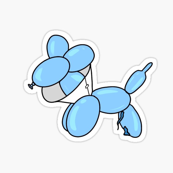 Item preview, Blue Balloon Dog in Cone designed and sold by haleykersley.