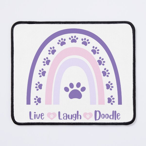 Item preview, Live Laugh Love Doodle - Violet & Pink Rainbow designed and sold by teesbymcab.