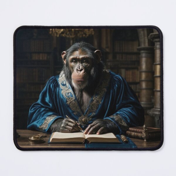 Item preview, Fantasy beasts - scholarly scribe chimpanzee. designed and sold by nyathiwa.