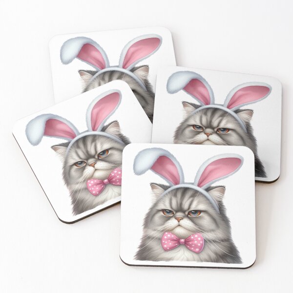 Item preview, Cute Grumpy Easter Cat Design designed and sold by Sol-threads.