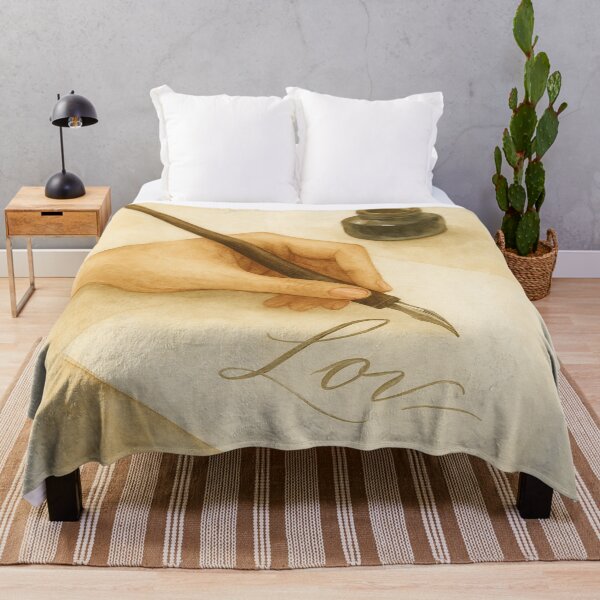 Item preview, Love Calligraphy Illustration with Hand and Ink in Warm Vintage Tones designed and sold by Lacritsa .