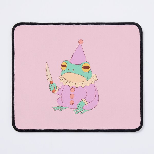 Item preview, Pastel Clown Frog with Knife Funny Unhinged  designed and sold by Jess.a.creates.