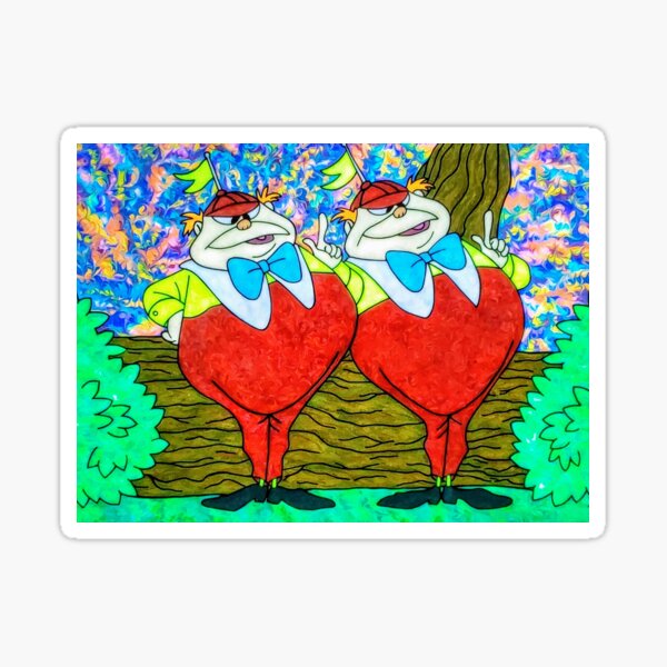 Tweedle Dee & Tweedle Dum Sticker