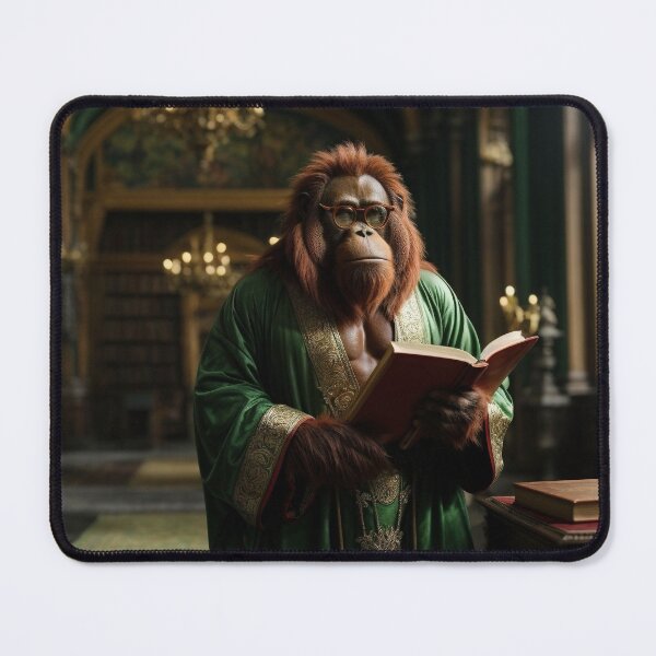 Item preview, Fantasy beasts - scholarly librarian orangutan. designed and sold by nyathiwa.