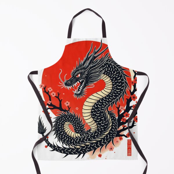 Artikelvorschau, Japanischer Drache & Sakura – Auffälliges mythisches Kunstdesign entworfen und verkauft von Madustoks.