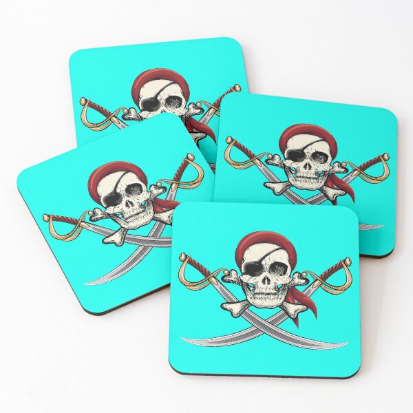 Item preview, pirate skull with cross swords designed and sold by ak7sailor.