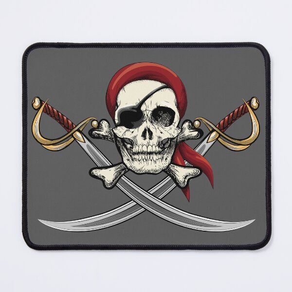 Item preview, pirate skull with cross swords designed and sold by ak7sailor.