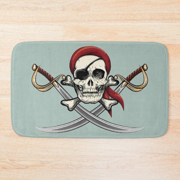 Item preview, pirate skull with cross swords designed and sold by ak7sailor.