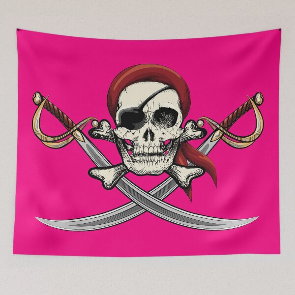 Item preview, pirate skull with cross swords designed and sold by ak7sailor.