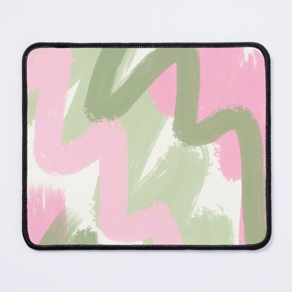 Item preview, Abstract Brush Strokes in Pink and Sage Green designed and sold by JulzPink.