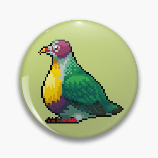 Item preview, pixel yellow breasted fruit dove designed and sold by Shalmons.