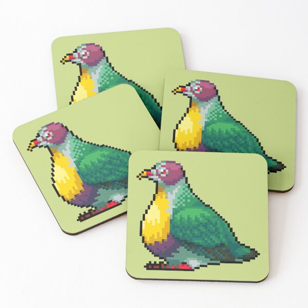 Item preview, pixel yellow breasted fruit dove designed and sold by Shalmons.