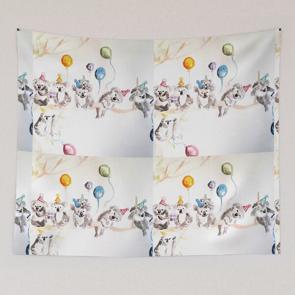 Item preview, Koala Watercolor Painting, The Koalas Birthday Party! designed and sold by Sarah  Rajkotwala.