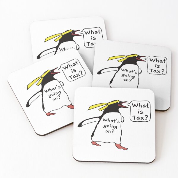Item preview, No More Tariffs. penguin. designed and sold by EunsooLee.