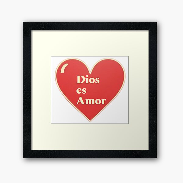 Vista previa del artículo con la obra «Dios es amor», diseñado y vendido por HAVVDEMS-shop.