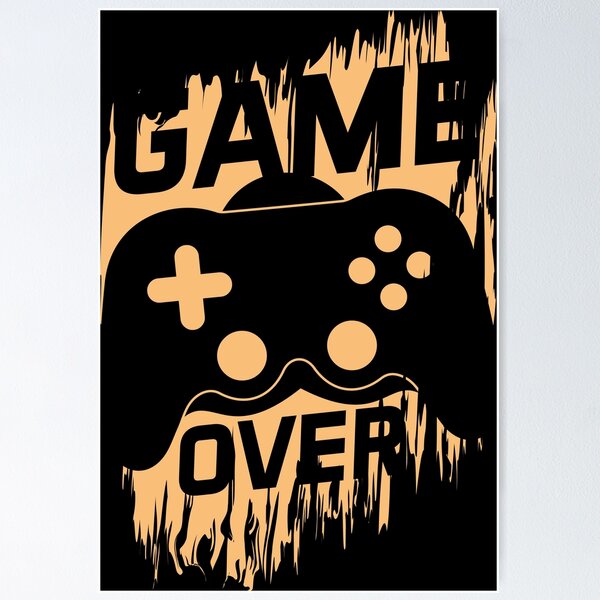 Item preview, Game Over Classic Retro Gamer Art designed and sold by Back2Collage.