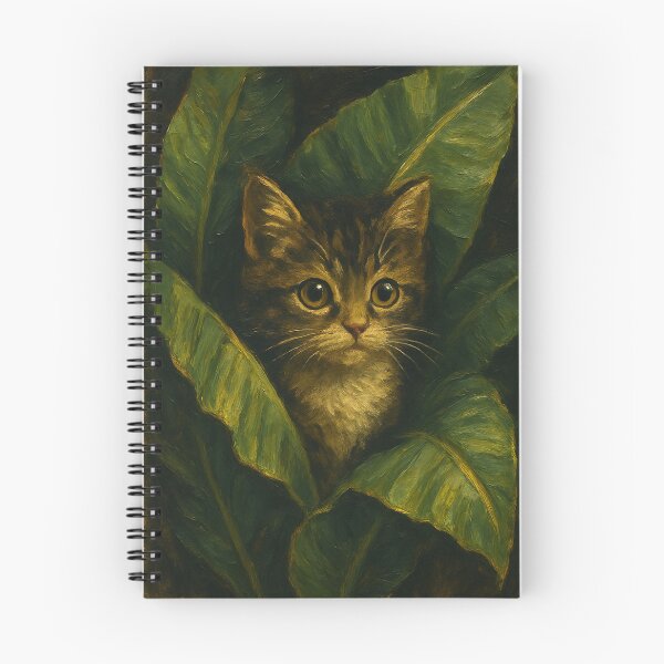Aperçu de l'œuvre Chat dans une feuille de bananier créée et vendue par shymuscat.