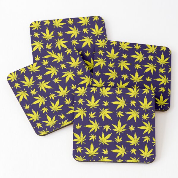 Item preview, Blue Pattern with Cannabis Leaf designed and sold by Sweetvoilet.