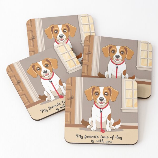 Item preview, Waiting for you to be happy – Illustrated Dog Love designed and sold by All Creative Designer.