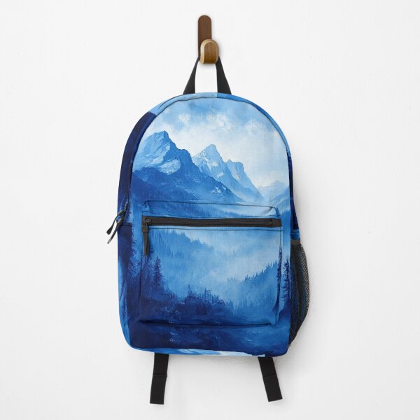 Item preview, Beautiful shades of blue mountain landscape designed and sold by dcrc.
