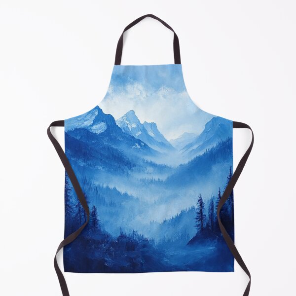 Item preview, Beautiful shades of blue mountain landscape designed and sold by dcrc.