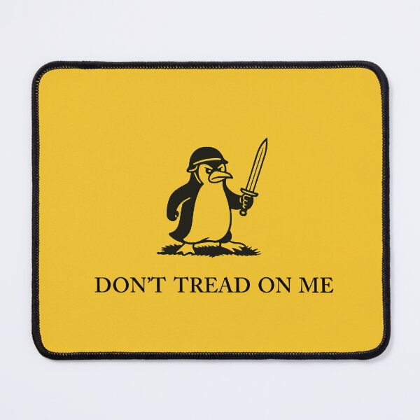 Item preview, Anti-Trump Tariff Don't Tread on Me Penguin Flag - Gadsden flag parody, trade war, economy, liberal, protest, democrat designed and sold by hitechmom.