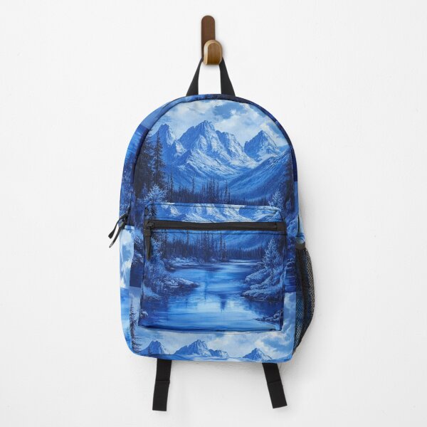 Item preview, Beautiful shades of blue mountain landscape designed and sold by dcrc.