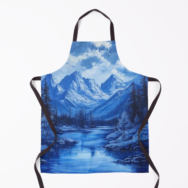 Item preview, Beautiful shades of blue mountain landscape designed and sold by dcrc.