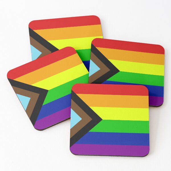 Item preview, Progressive Pride Flag Sticker designed and sold by g0th-gh0st.