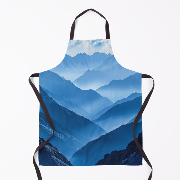 Item preview, beautiful shades of blue mountain landscape designed and sold by dcrc.