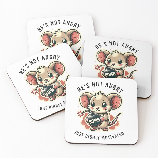 Item preview, Mischievous Mouse with a Bang! Funny Cartoon Bomb designed and sold by Suwit Thiamtanong.